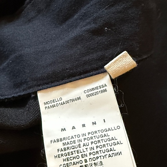 Marni sz 42 or US 6 wool blend Black Pants great pre owned cond - Picture 3 of 6